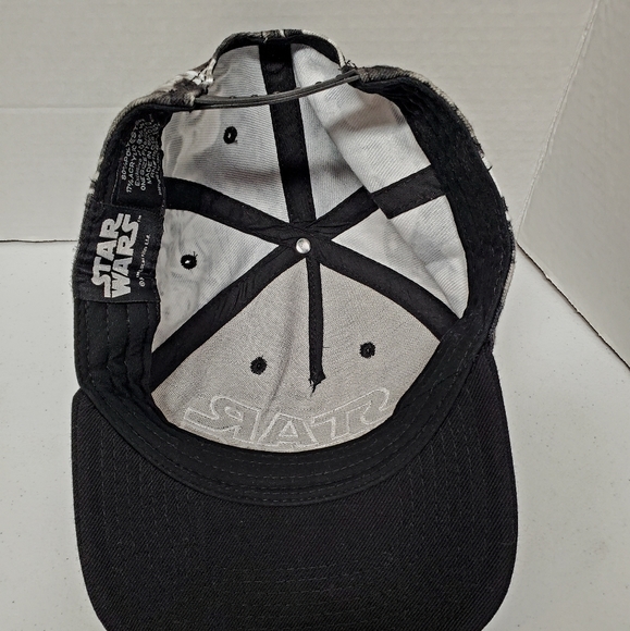 Star Wars Lucas Films Black/Gray Snapback Adjustable Baseball Cap Hat RN-115665 - Picture 5 of 10